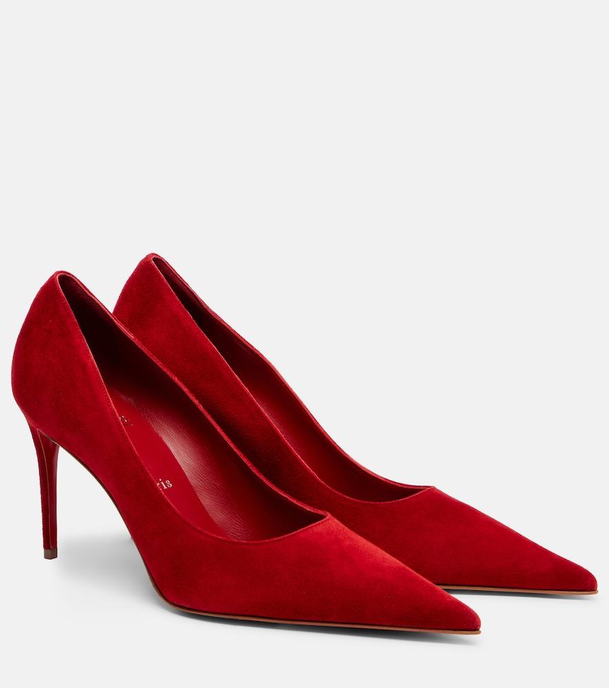 christian louboutin kate max 85 suede pumps