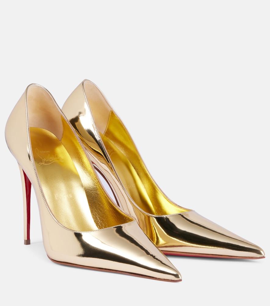 christian louboutin kate max mirrored leather pumps