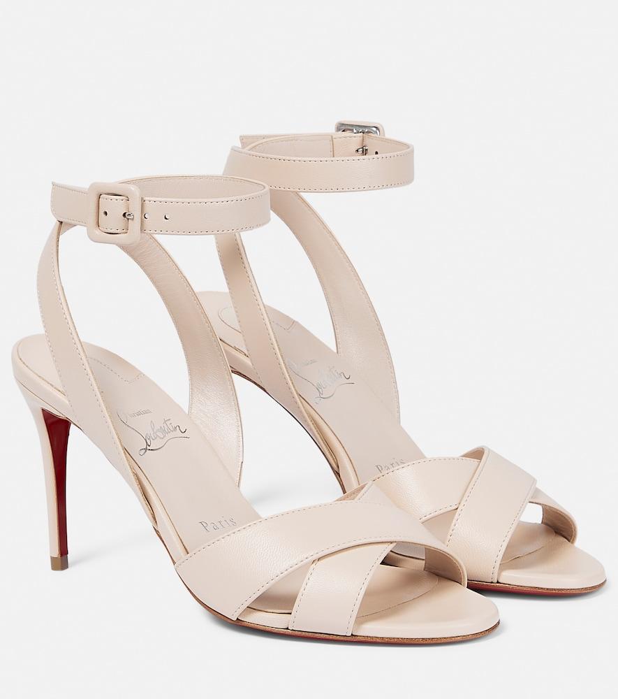 christian louboutin leather sandals
