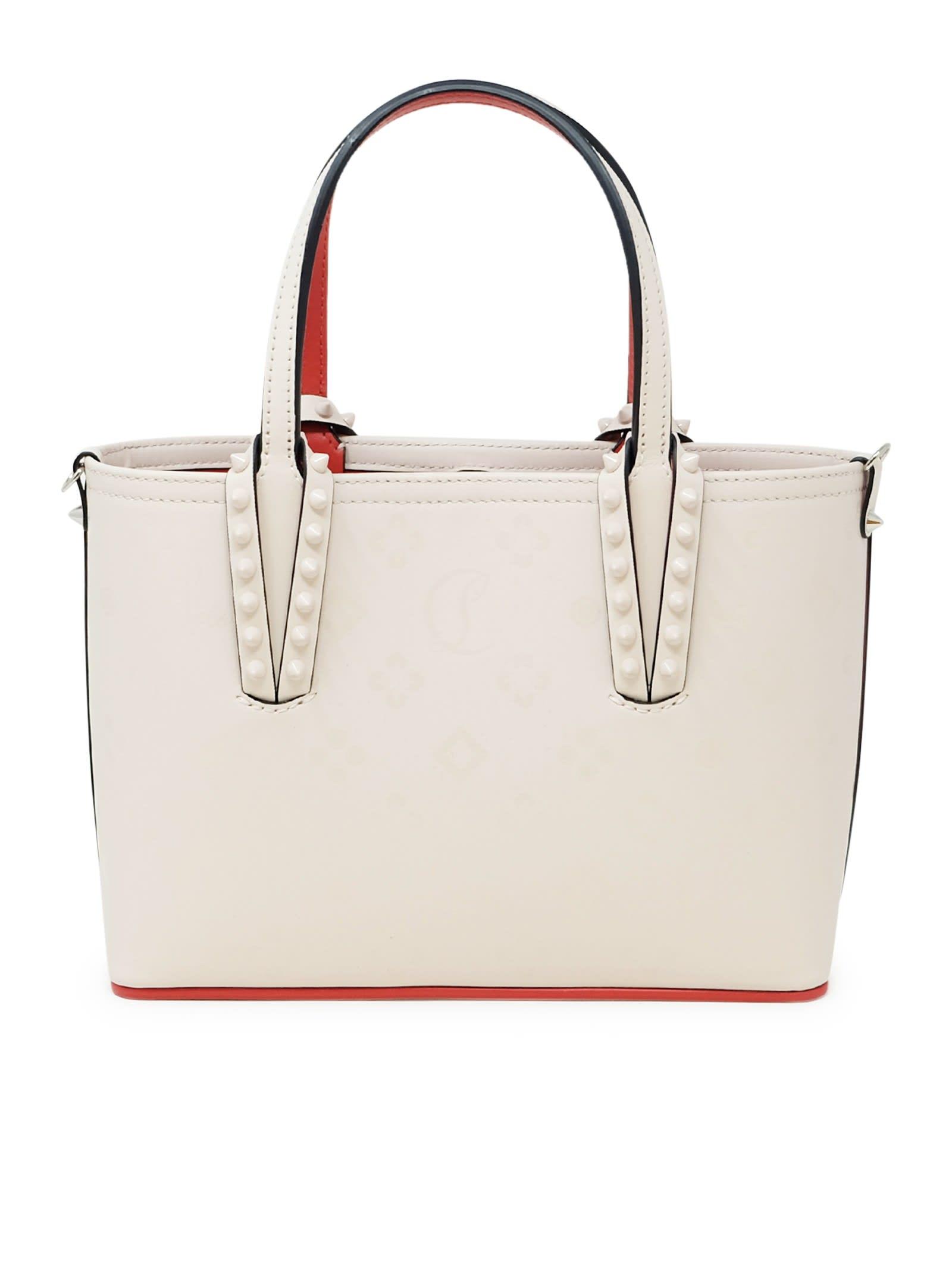 christian louboutin leche leather cabata e/w mini calf paris loubinthesky print handbag