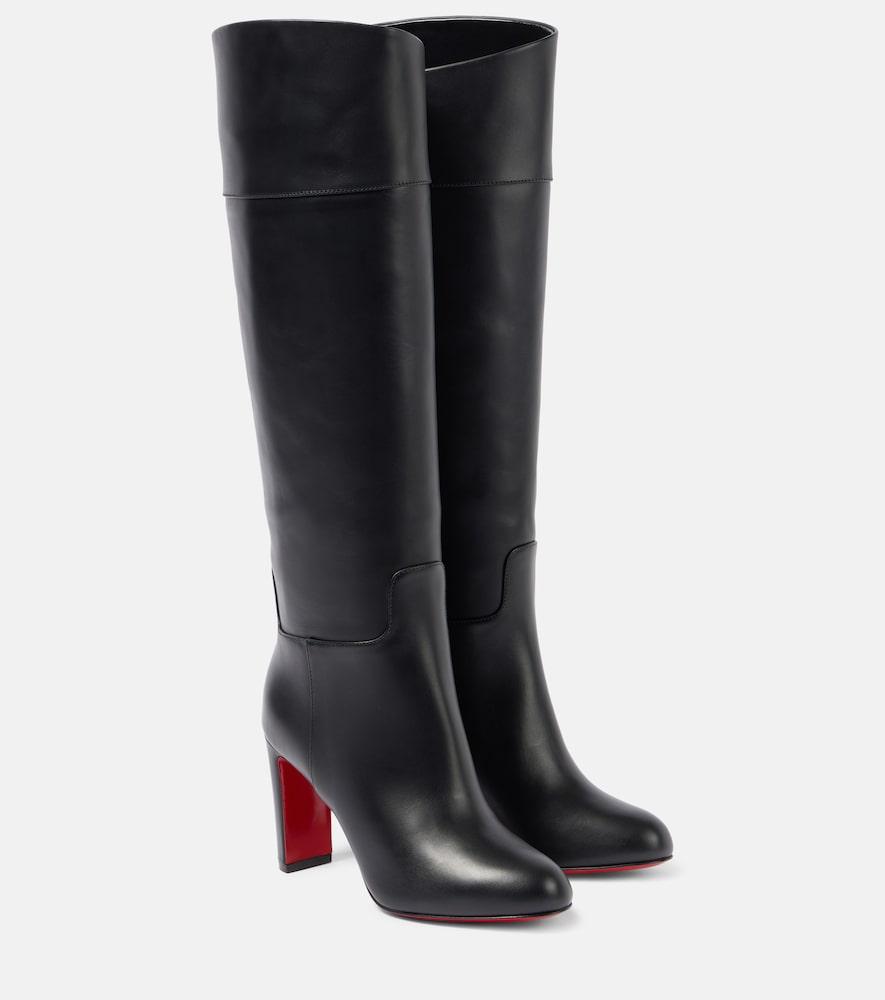 christian louboutin loo botta 85 leather knee