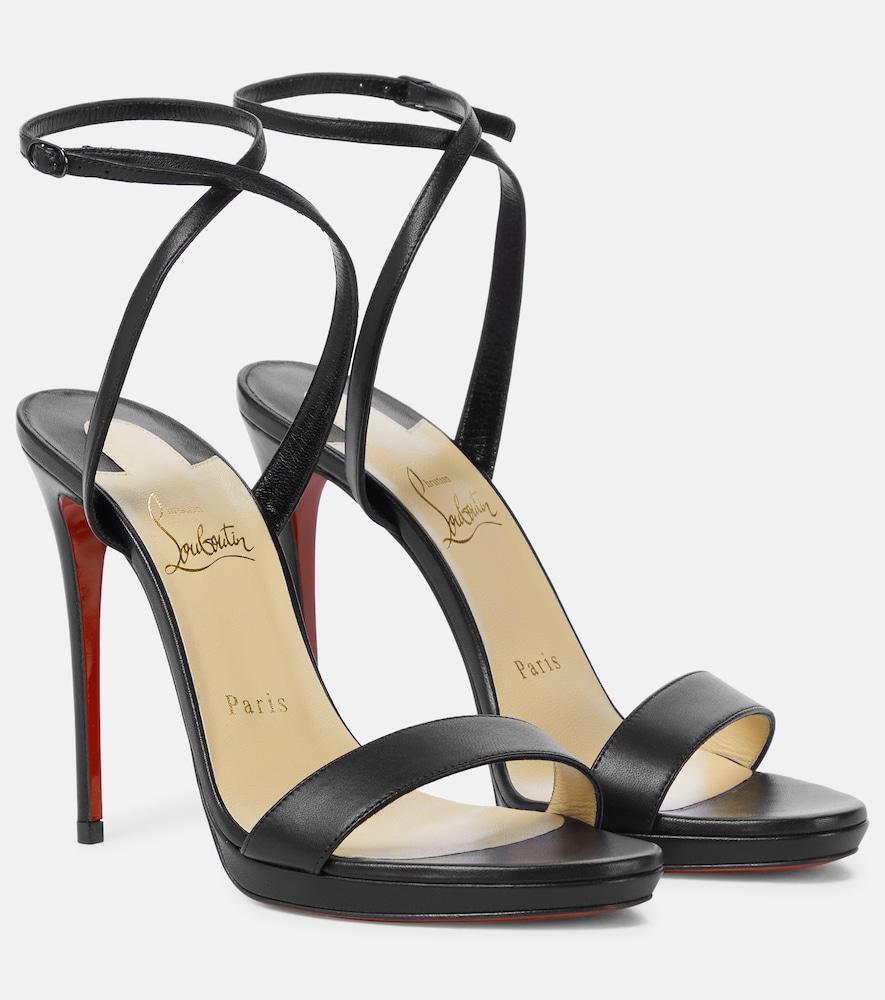 christian louboutin loubi queen 120 leather sandals