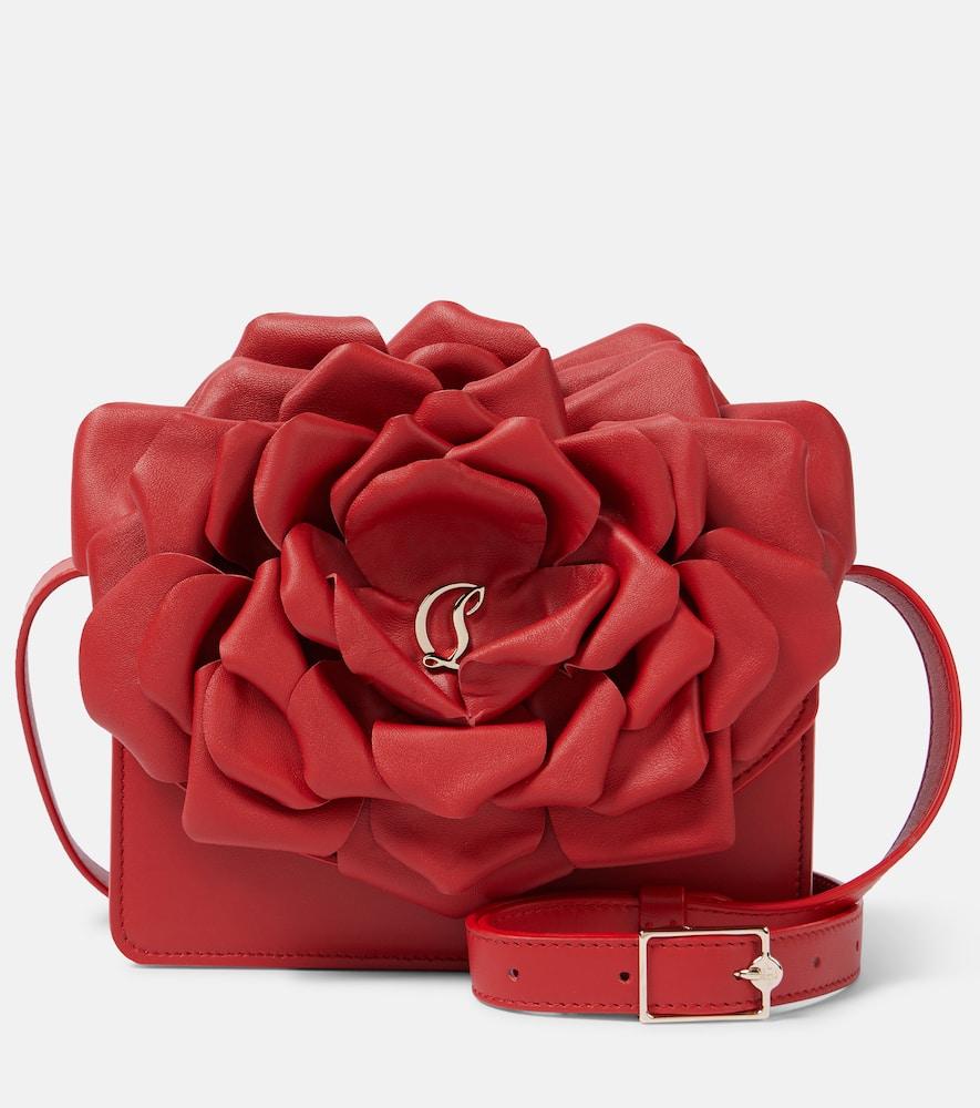 christian louboutin loubi54 appliqué leather crossbody bag