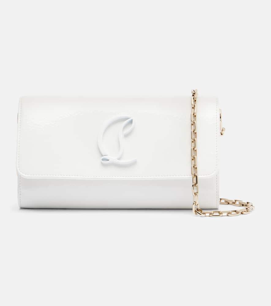 christian louboutin loubi54 leather clutch