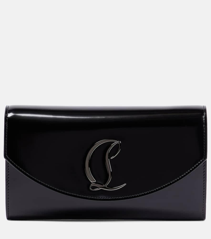 christian louboutin loubi54 leather wallet on chain
