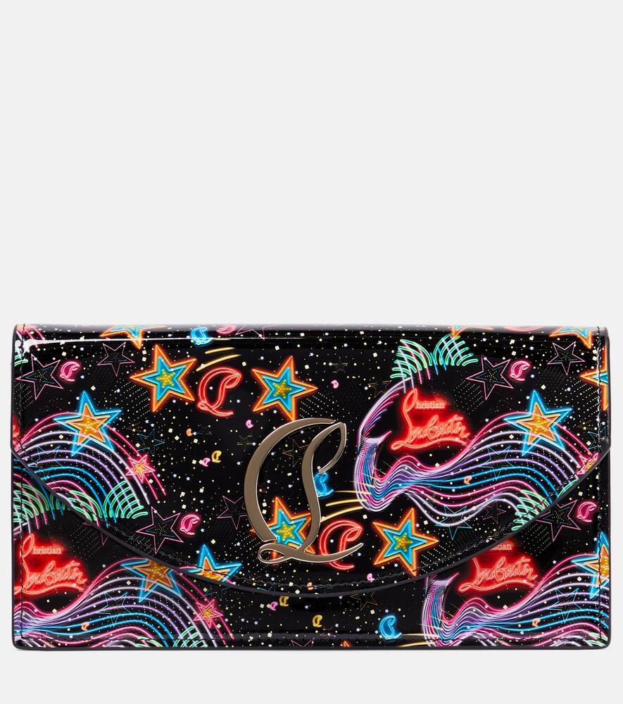 christian louboutin loubi54 patent leather clutch