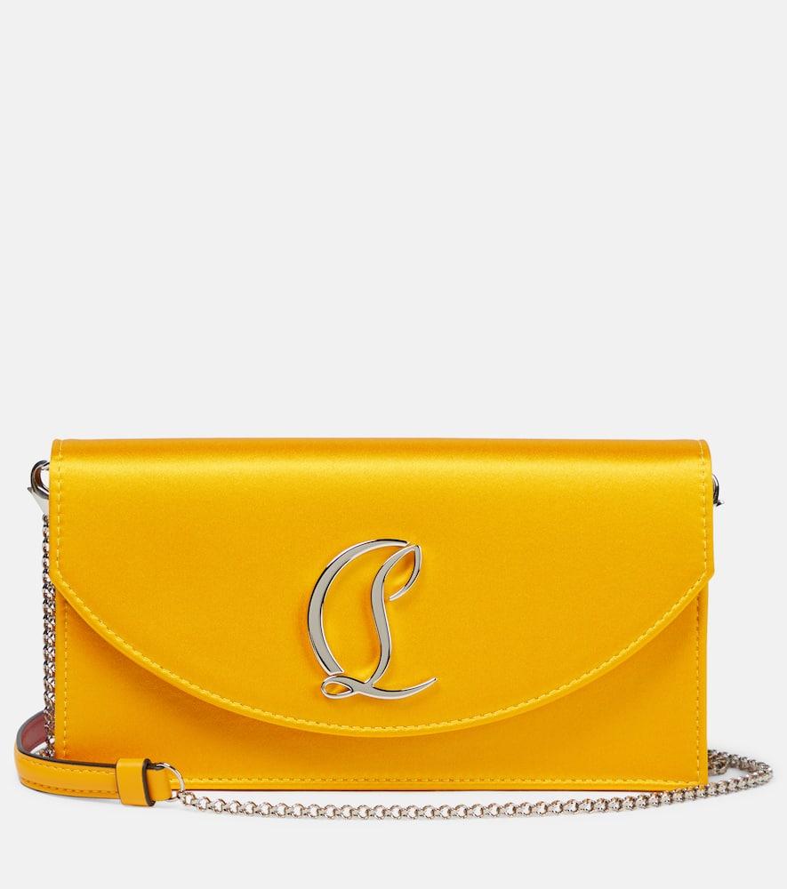christian louboutin loubi54 satin clutch