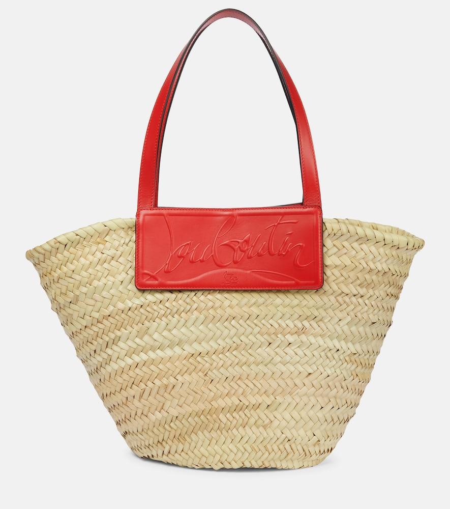 christian louboutin loubishore woven tote