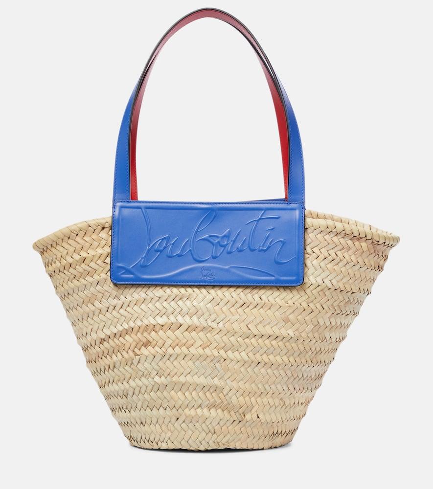 christian louboutin loubishore woven tote