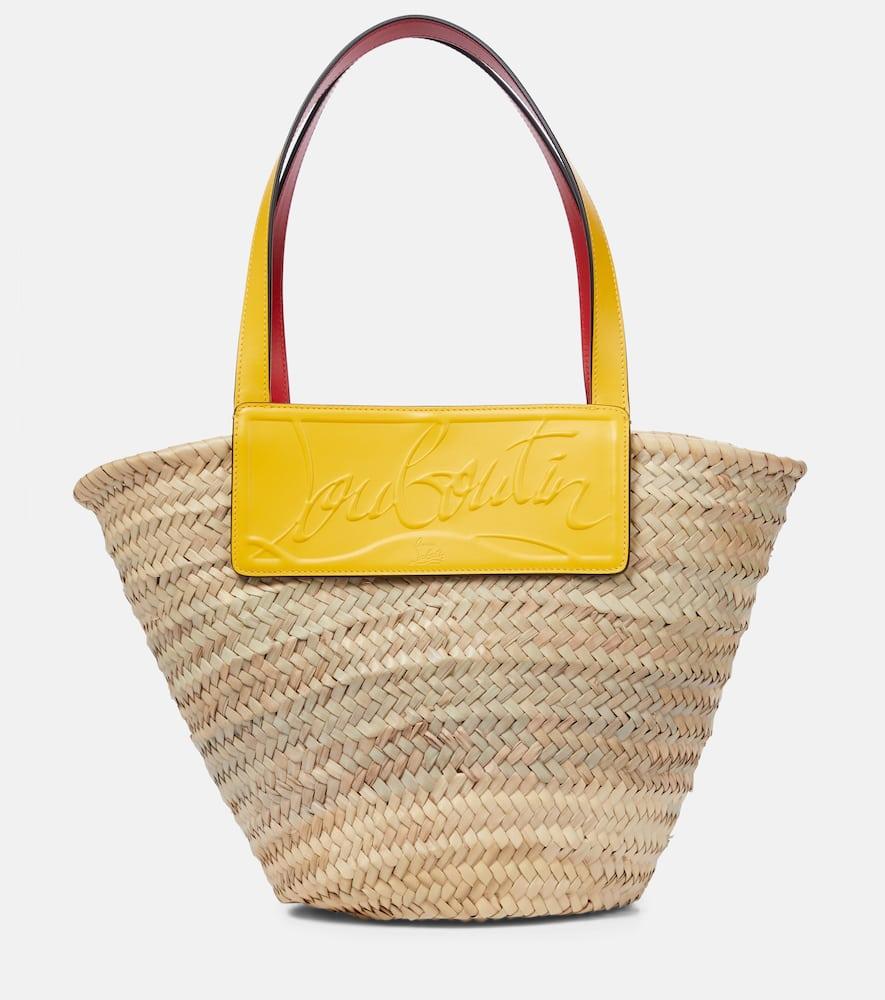 christian louboutin loubishore woven tote