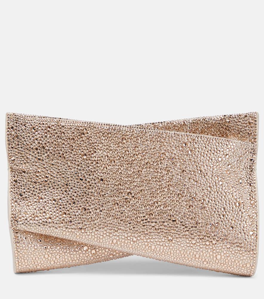 christian louboutin loubitwist small embellished clutch
