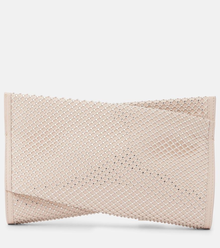 christian louboutin loubitwist small leather clutch with strap