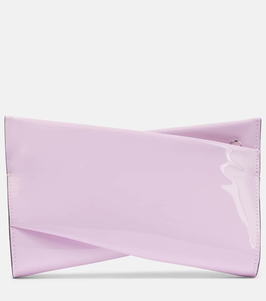 christian louboutin loubitwist small patent leather clutch