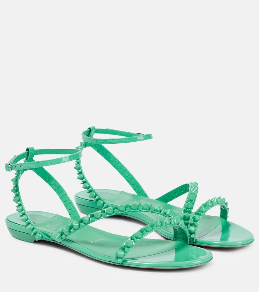 christian louboutin mafaldina spikes leather sandals