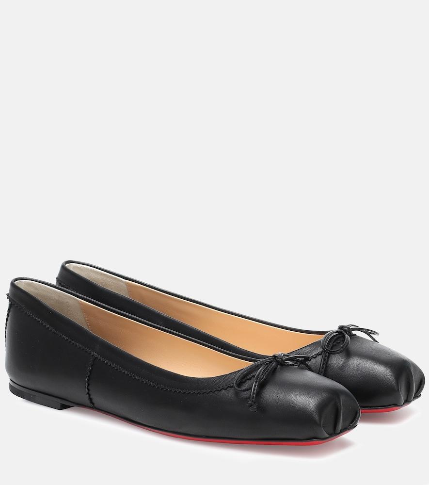 christian louboutin mamadrague leather ballet flats