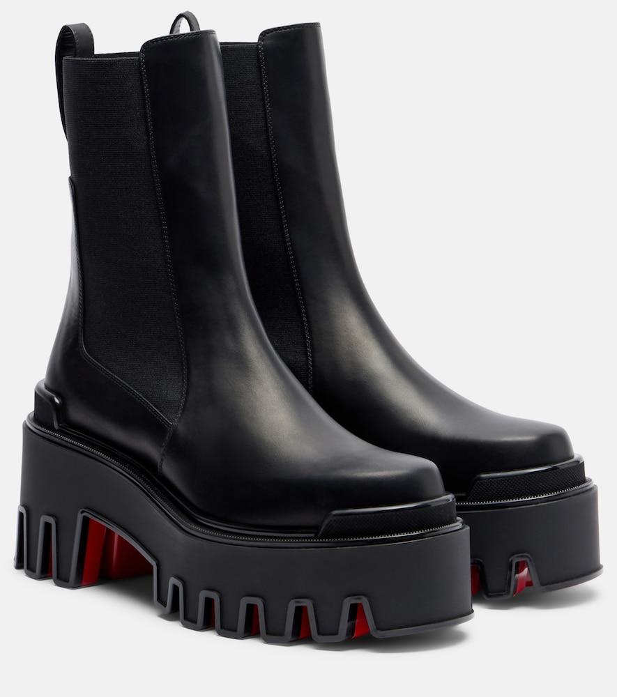 christian louboutin marchacroche leather chelsea boots