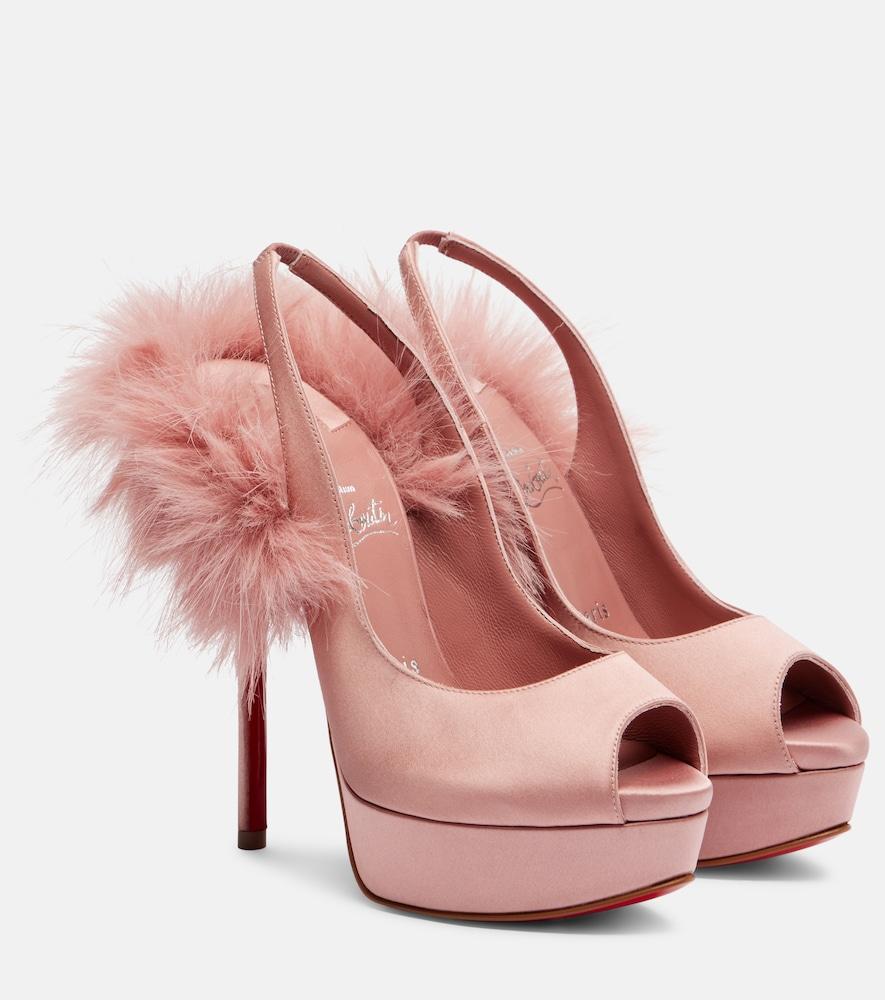 christian louboutin marianne 160 crêpe satin peep