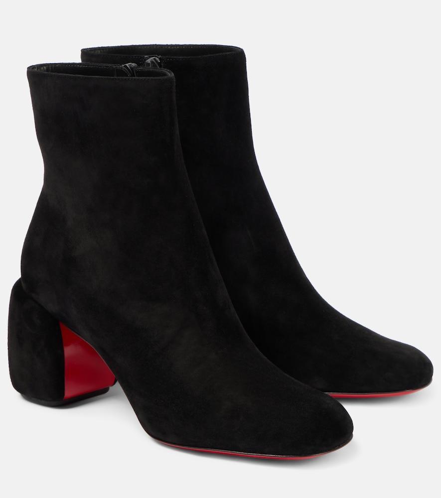 christian louboutin minny booty 70 suede ankle boots