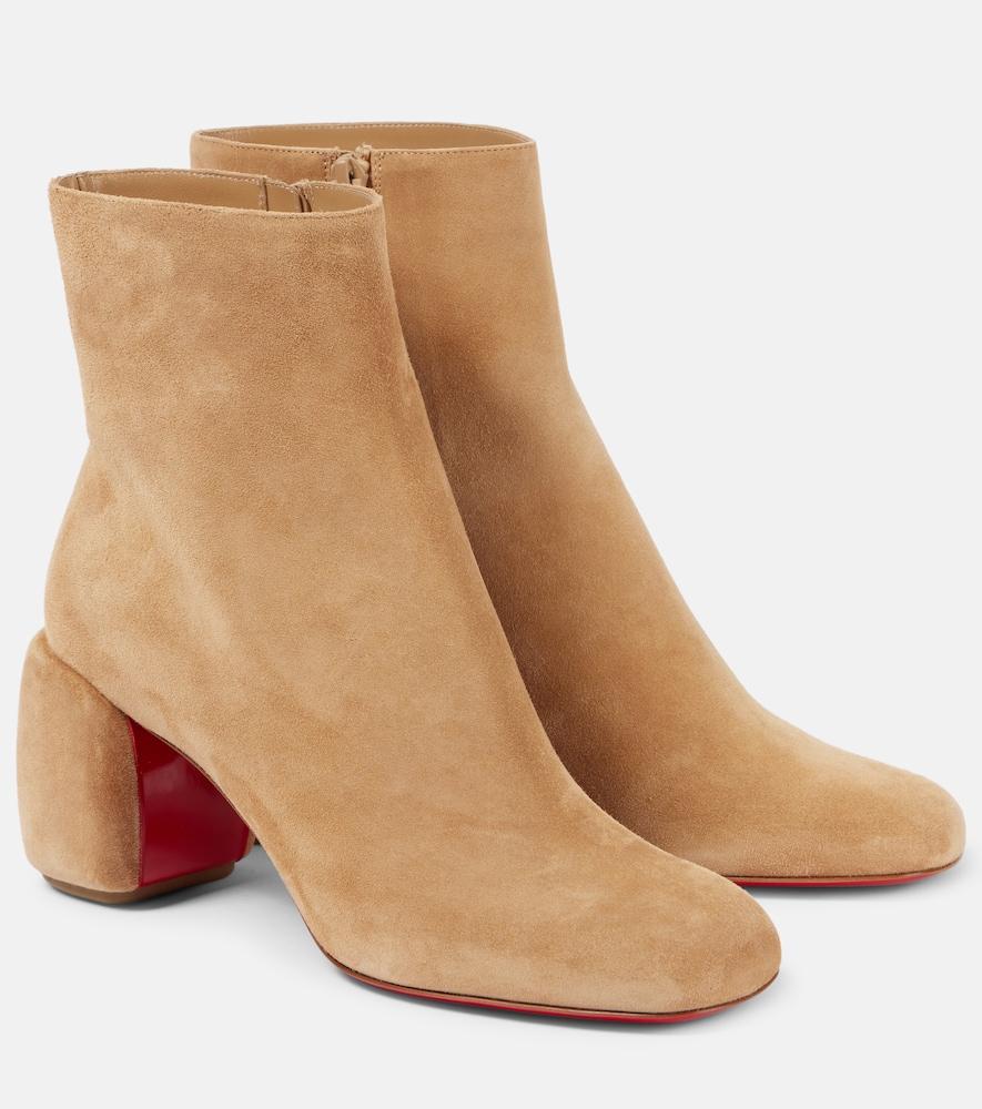 christian louboutin minny booty 70 suede ankle boots