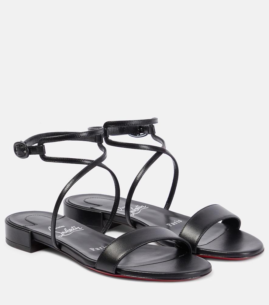 christian louboutin miss choca leather sandals