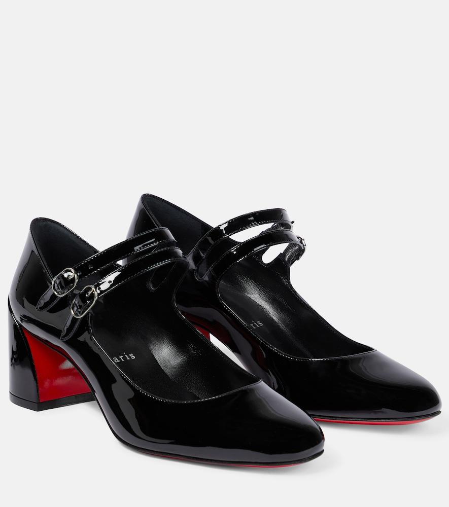 christian louboutin miss jane 55 patent leather pumps