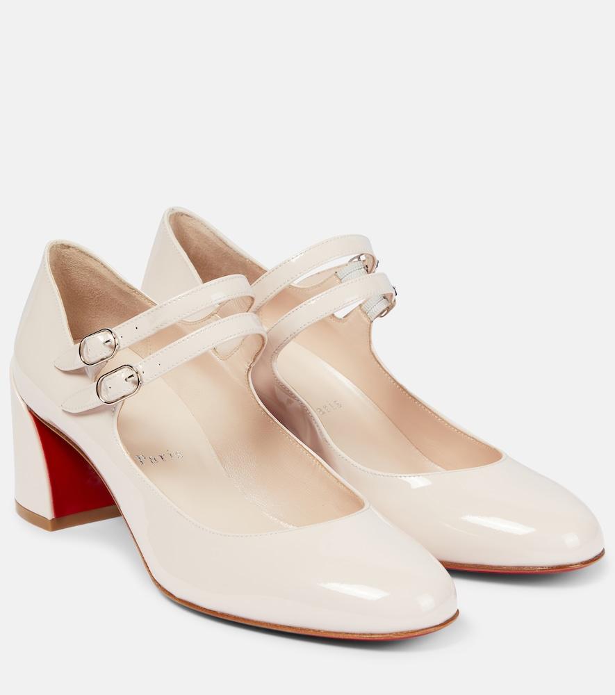 christian louboutin miss jane patent leather pumps