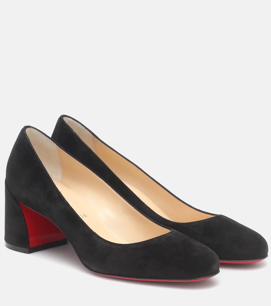 christian louboutin miss sab 55 suede pumps