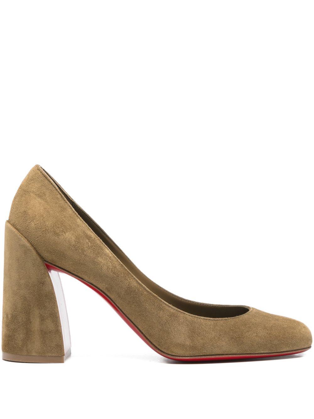 christian louboutin miss sab suede leather pumps