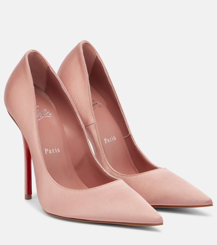 christian louboutin miss z 120 crêpe satin pumps