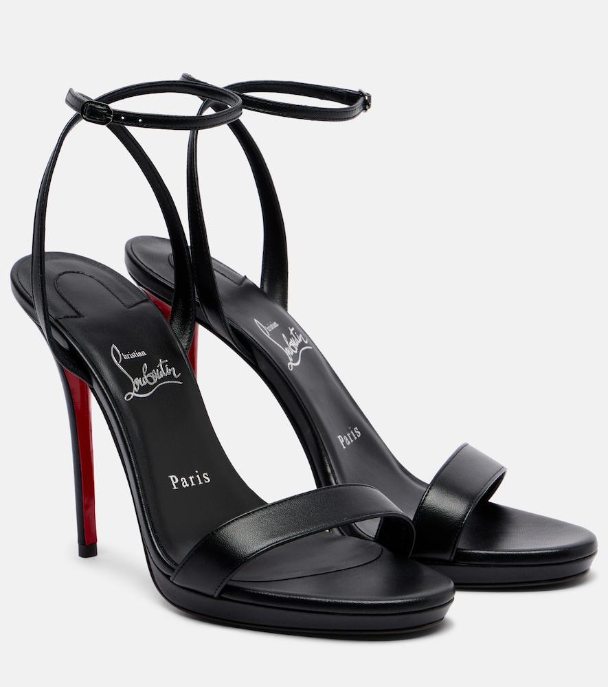 christian louboutin miss z 120 leather slingback pumps