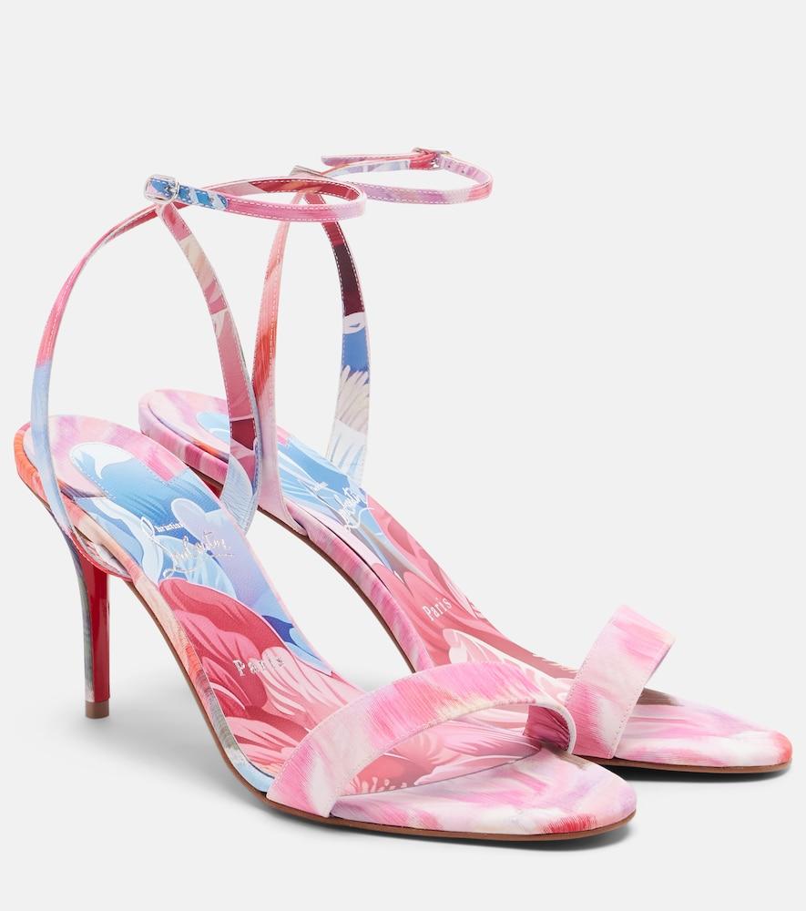 christian louboutin miss z 80 floral sandals