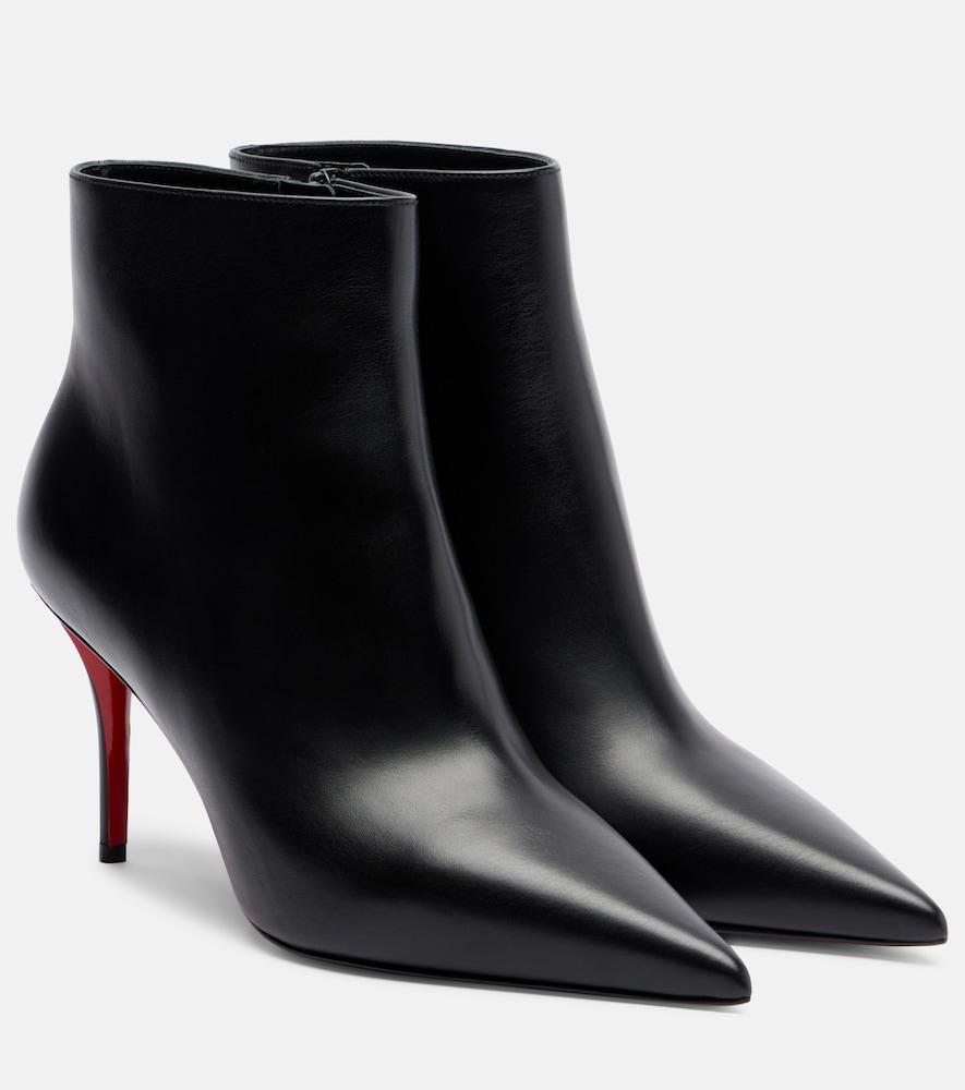 christian louboutin miss z 80 leather ankle boots