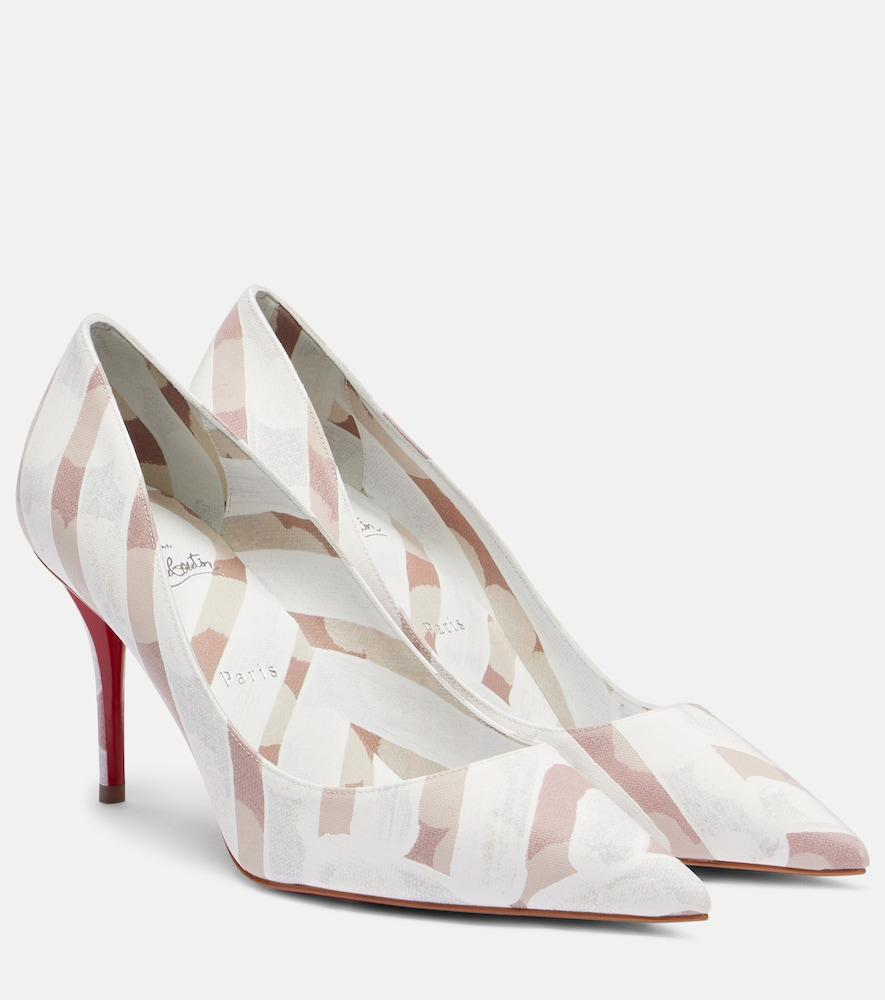 christian louboutin miss z 80 printed pumps