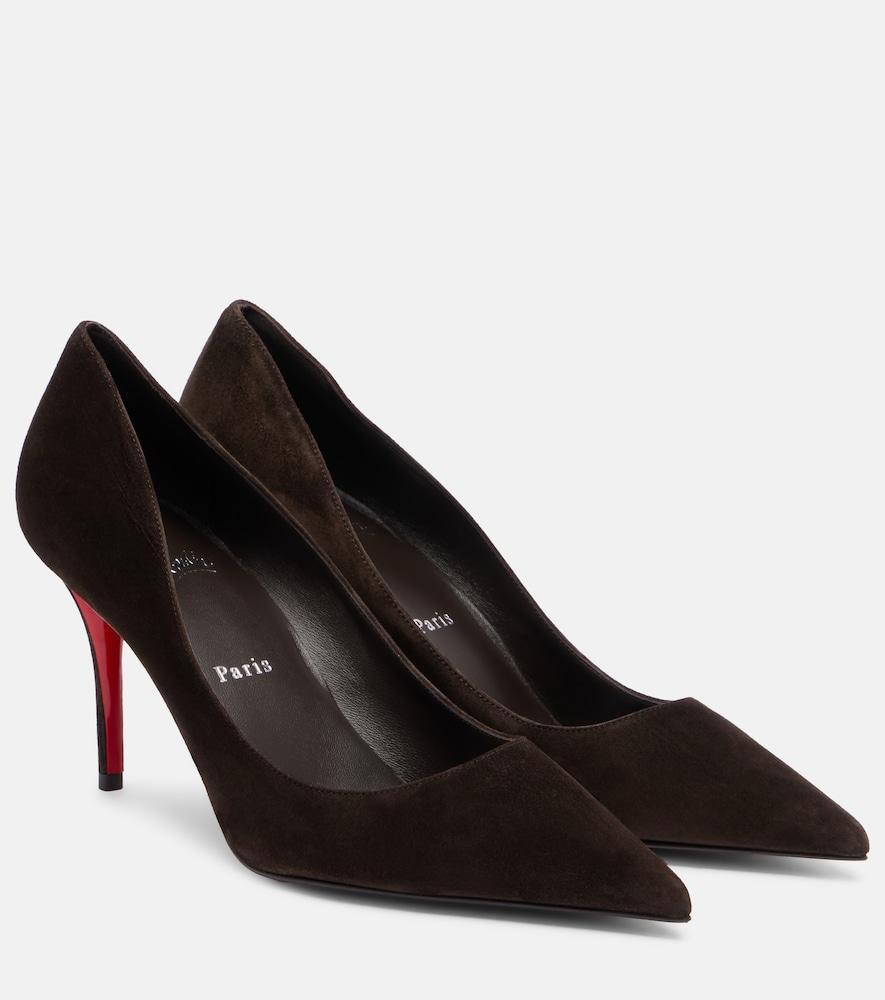 christian louboutin miss z 80 suede pumps