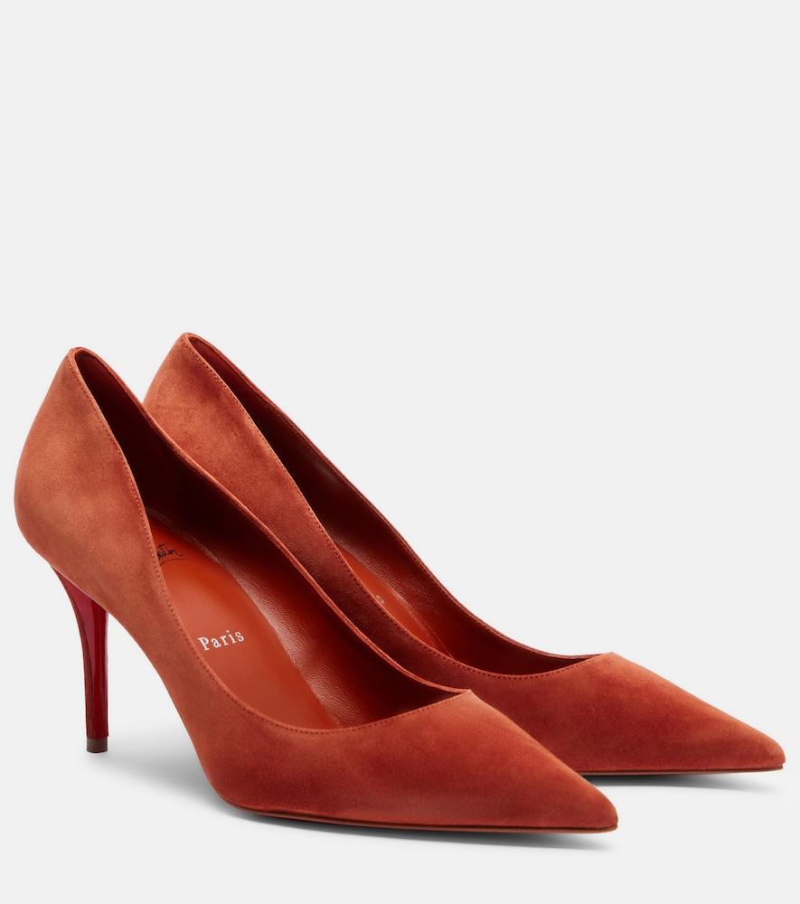 christian louboutin miss z 80 suede pumps