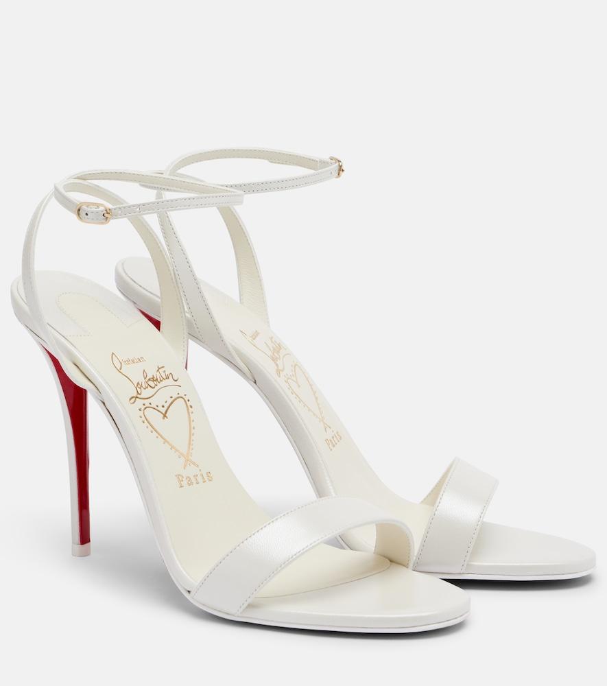 christian louboutin miss z leather slingback sandals