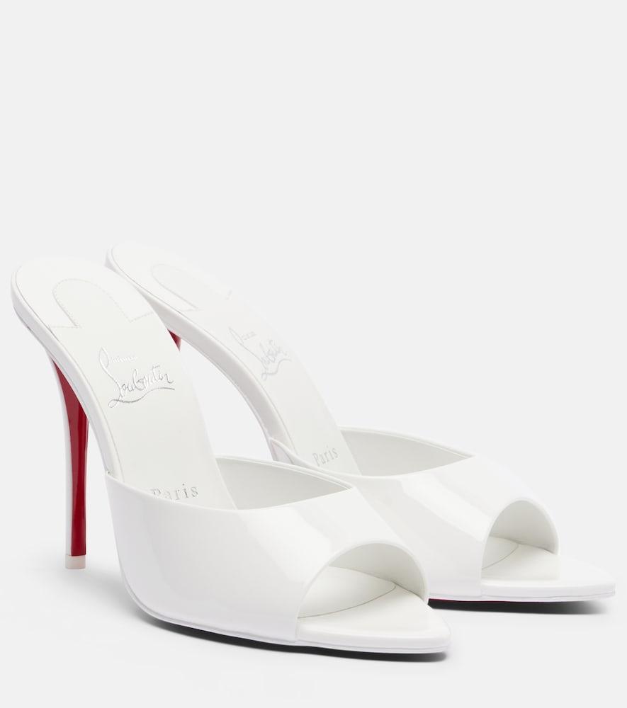 christian louboutin miss z patent leather mules
