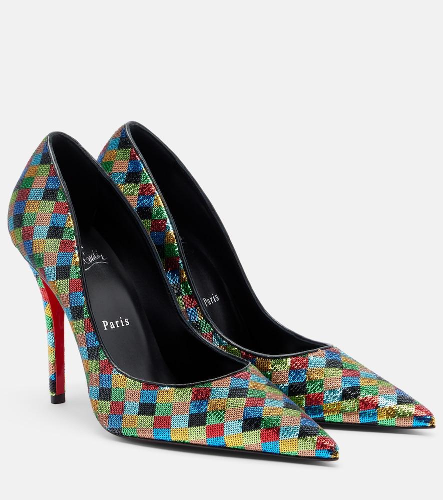 christian louboutin miss z sequined pumps