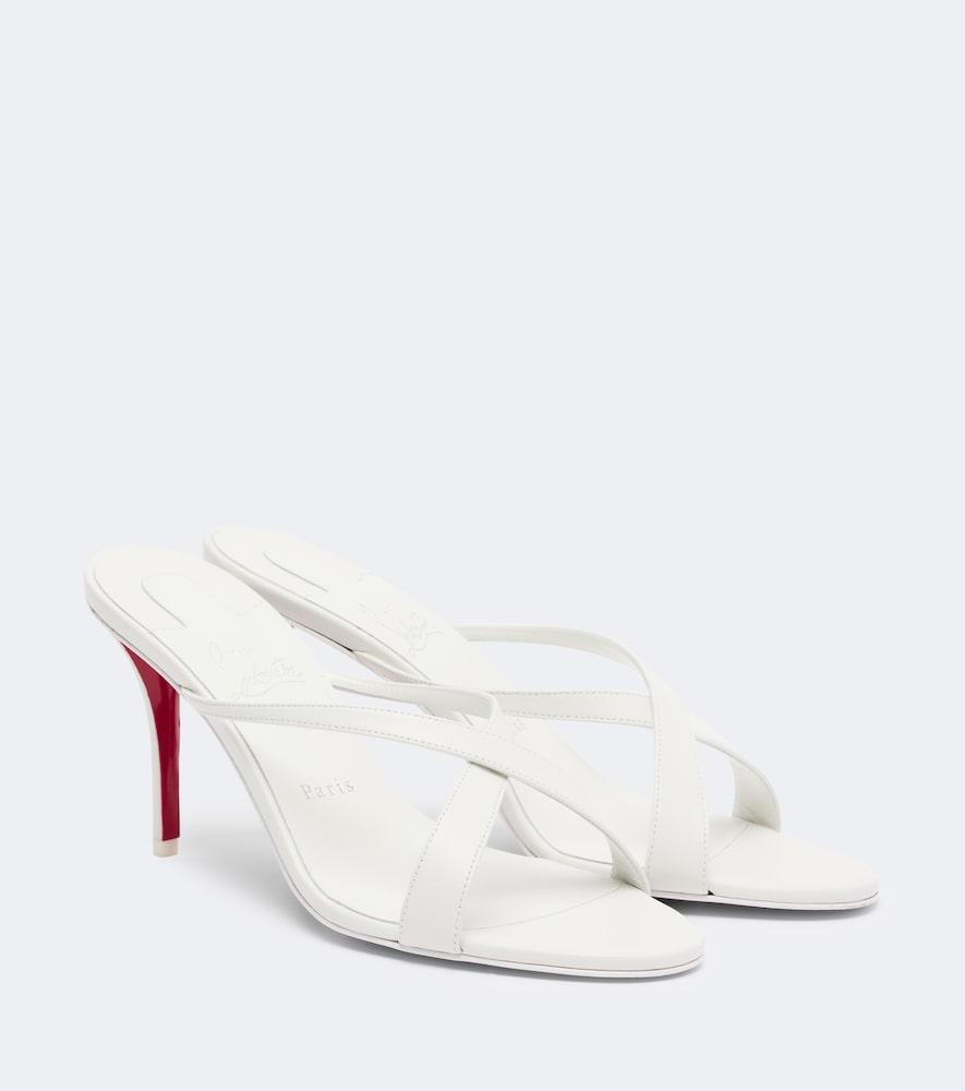 christian louboutin mulazee cross leather sandals