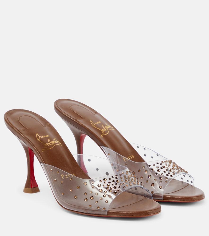 christian louboutin nudes degramule embellished mules