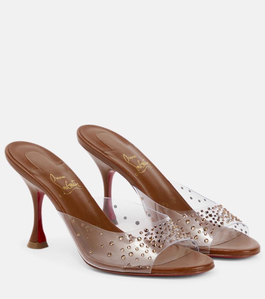 christian louboutin nudes degramule embellished mules