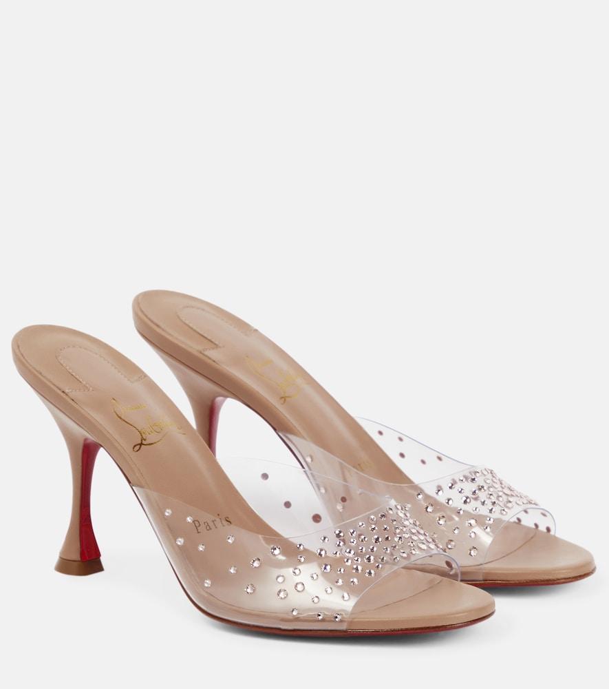 christian louboutin nudes degramule embellished mules