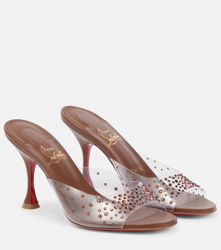 christian louboutin nudes degramule embellished mules