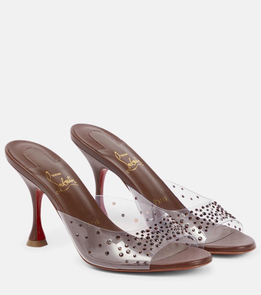 christian louboutin nudes degramule embellished mules