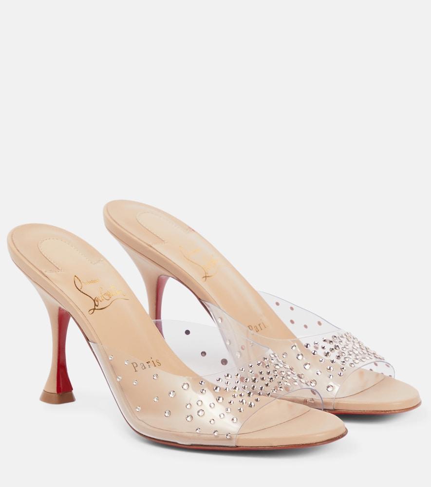 christian louboutin nudes degramule embellished mules