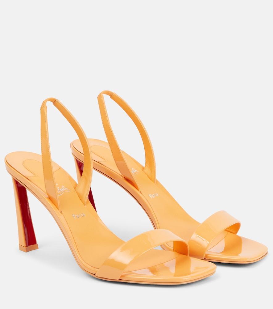 christian louboutin o condora 85 patent leather sandals