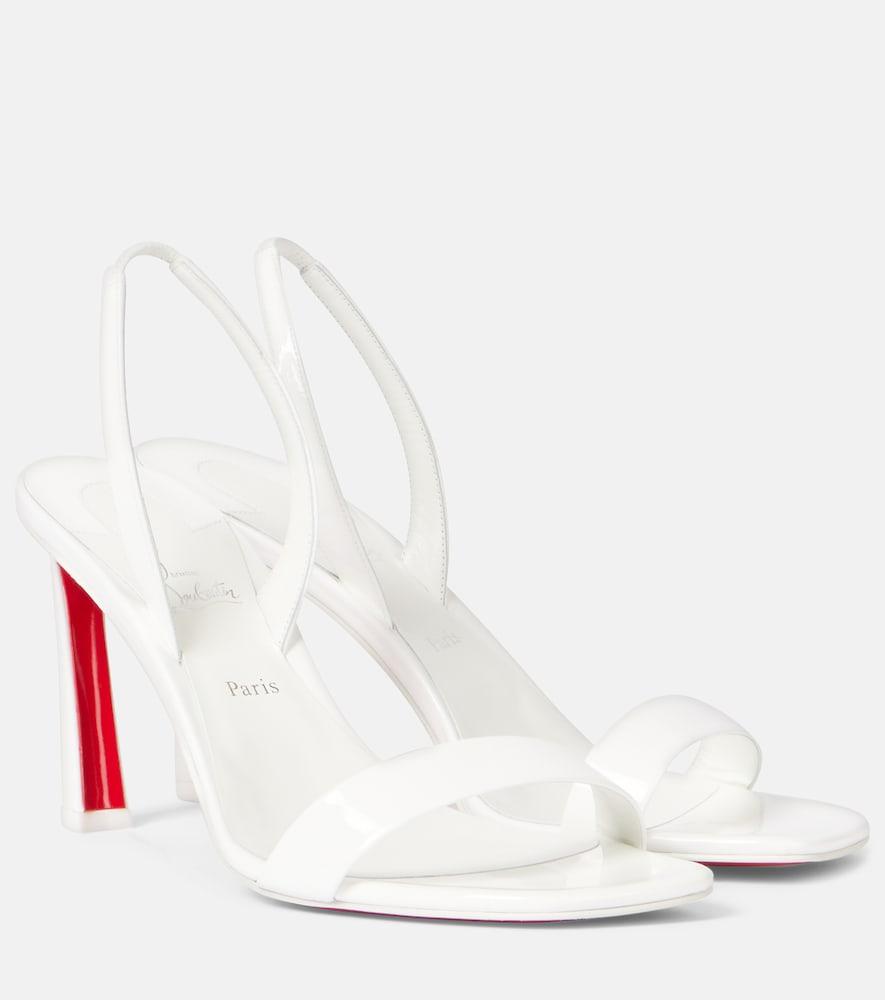 christian louboutin o condora 85 patent leather sandals