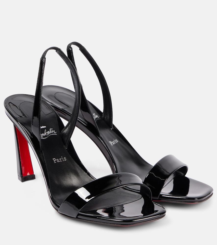 christian louboutin o condora 85 patent leather sandals