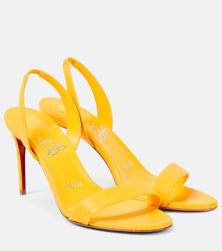 christian louboutin o marylin 100 leather slingback sandals