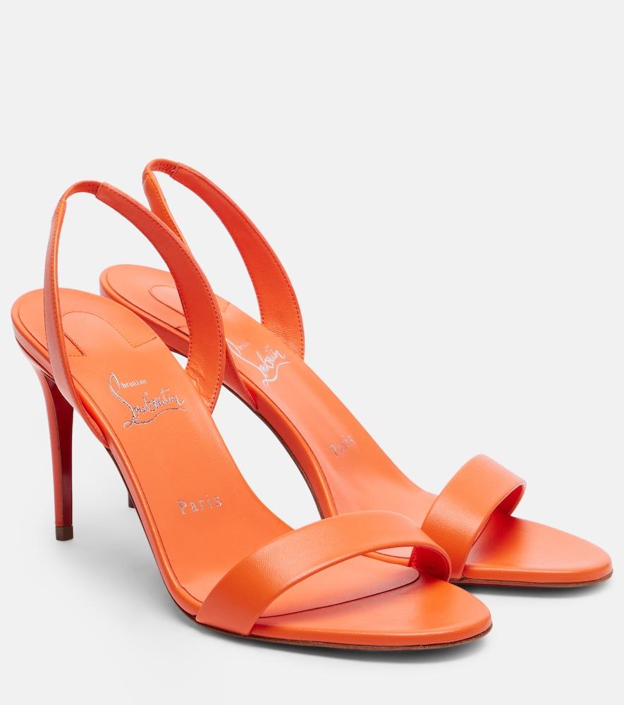 christian louboutin o marylin 85 leather slingback sandals